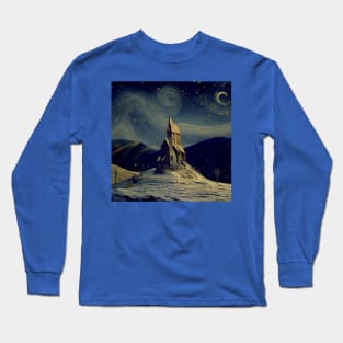 Starry Night Above The Shrieking Shack Long Sleeve T-Shirt